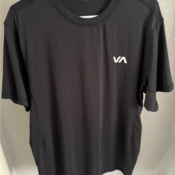 RVCA Men's Black Performance Short Sleeve Tee - Picture 1 of 2